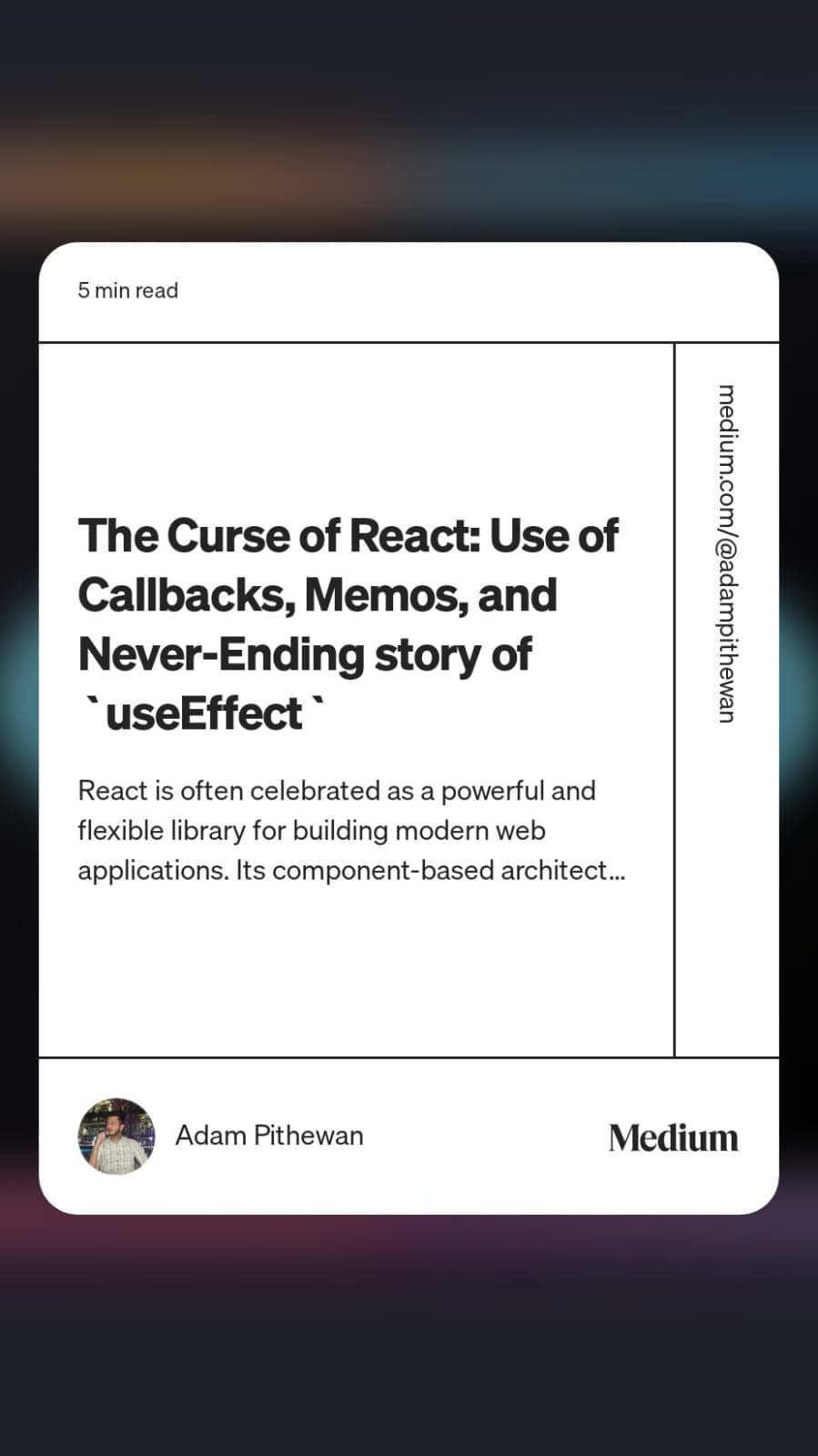 The Curse of React